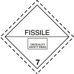 plaque etiquette matieres fissile
