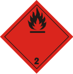 plaque etiquette gaz inflammables
